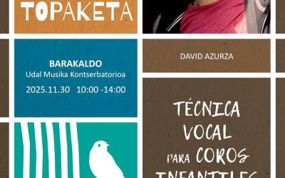 David Azurza 2025eko Haur Abesbatzen Pedagogia Topaketako irakaslea